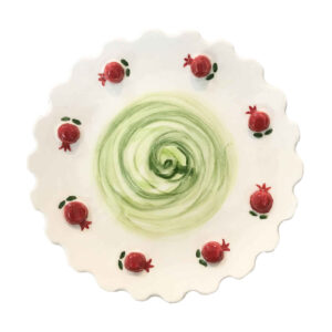 Ceramic Dinnerware Plate – Dishwasher Safe | Pomegranate Design