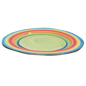 Ceramic Dinnerware Plate – Dishwasher Safe | Rainbow Model