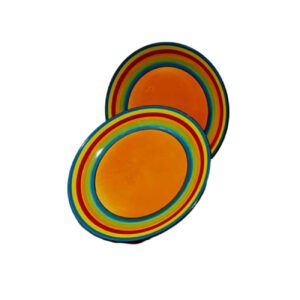 Ceramic Dinnerware Plate – Dishwasher Safe (Set of 2) | Rainbow Model