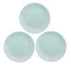 Ceramic Dinnerware Plate - Perfect for Everyday Occasions and Dishwasher Safe (Set of 3)