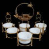 Ceramic Haft Seen - Suitable for Persian New Year with Butterfly Design Set of 9