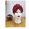 Woman's Turban in Chic and Stylish Stretch Sequin Fabric, Perfect for Ceremonies and Parties