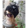 Women's Turban in Velvet Fabric - Elegance Perfectly Design with Lace & Flower
