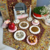 Concrete Haft Seen - Suitable for Nowruz with Pearl Design Set of 10