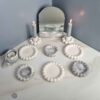 Concrete Haft Seen - Suitable for Nowruz with Pearl Design Set of 10
