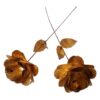 Handcrafted Copper Rose Flower – Ideal for Gifts & Home Decor – Floral Art (x10)