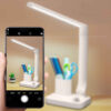 Architectural Metal Desk Lamp with Organizer – Minimalist Task Light