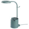 Modern Metal Desk Lamp with Organizer – Architectural Task Light
