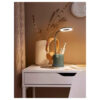 Modern Metal Desk Lamp with Organizer – Architectural Task Light