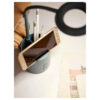 Modern Metal Desk Lamp with Organizer – Architectural Task Light
