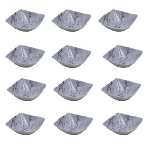 Durable Melamine Bowl – For Serving Yogurt, Soup, Ash, Salad and Pasta (Set of 12)