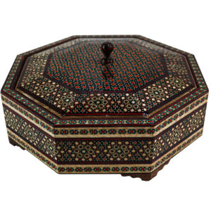 Elegant Wooden Khatam Kari Candy Bowl – Perfect for Gifting & Entertaining