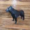 Geometric Pitbull Cubism Figurine - Handcrafted Modern Art