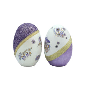 Haftseen Painted Egg for Iranian Nowruz Celebration – Floral Model (Pack of 2)