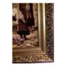 Hand-Knotted Persian Pictorial Rug from Tabriz – Timeless Art Inspired by Abyaneh Village