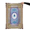 Handcrafted Persian Wooden Wall Clock - Khatam Marquetry Art
