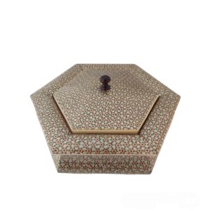 Wooden Khatam Kari Candy Bowl – Suitable for Coffee and Tea Lover with Geometric Design