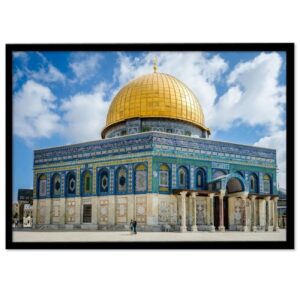 Islamic Canvas Art – Illuminated Frame of Al-Aqsa Mosque Full LED