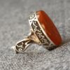 Islamic Yemeni Aqeeq Silver Ring for Men - Authentic Islamic Design