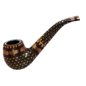 Persian Wooden Pencil Box Handcrafted Khatamkari – Perfect for Gift with Bird & Flower Design
