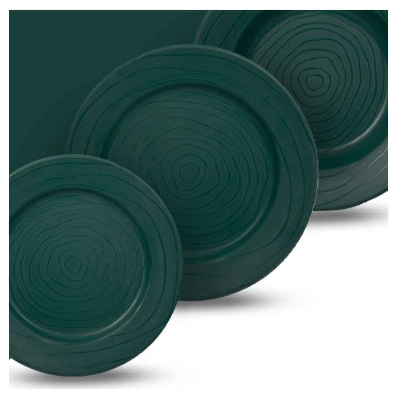 Melamine Plate Set Microwave – Durable, Lightweight and Dishwasher Safe (Pack of 18)