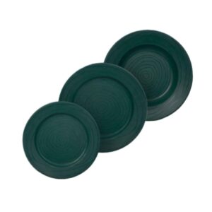 Melamine Plate Set Microwave – Durable, Lightweight and Dishwasher Safe (Pack of 18)