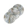 Melamine Plate Set - Microwave and Dishwasher Safe with Marble Design (Pack of 18)