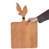 Natural Wooden Serving & Cutting Board - Multi-Use for Chopping, Slicing, and Elegant Food
