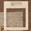 Authentic Handwoven Persian Gabbeh Rug in Cream - Minimalist Wool Carpet