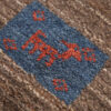 Handwoven Persian Kheshti Gabbeh Rug with Animal Motifs - Brown Wool