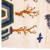 Genuine Handwoven Persian Gabbeh Wool Rug - Pictorial Dragon Design in Cream