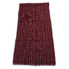 Persian Jajim Rug Flat-Woven in Arak Traditional Striped Crimson