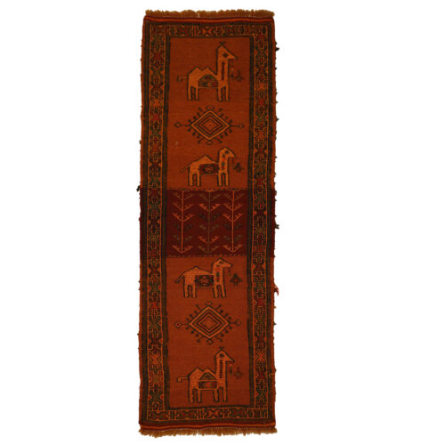 Khorasan Animal Motif Kilim Rug – Handwoven Authentic Persian Wool