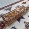 Persian Santur Hammers Storage Box Hinged Door Model Flower & Birds