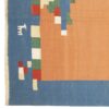 Blue Fars Kilim Rug Featuring Animal Motifs - Handwoven Persian Wool