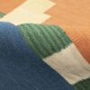 Blue Fars Kilim Rug Featuring Animal Motifs - Handwoven Persian Wool