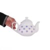 Porcelain Double Teapot Set - Suitable for Tea Durable with Polka Dot Design