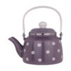 Porcelain Double Teapot Set - Suitable for Tea Durable with Polka Dot Design