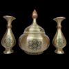 Set of 3 Candy Bowl with Vases Khatam Kari Style Elegant Design