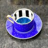 Artistic Porcelain Tea Set, Colorful Kosova Design, 12-Pieces – Stylish & Vibrant Tea & Coffee Collection