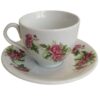 Persian Tea Set, Porcelain Set with Elegant Floral Gol Sorkhi Design 14 Pcs