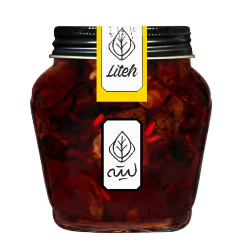 Persian Mixed Red Fruit Torshak – Traditional Tangy & Sour Fruit Snack in Syrup, 400g (Pack of 2)