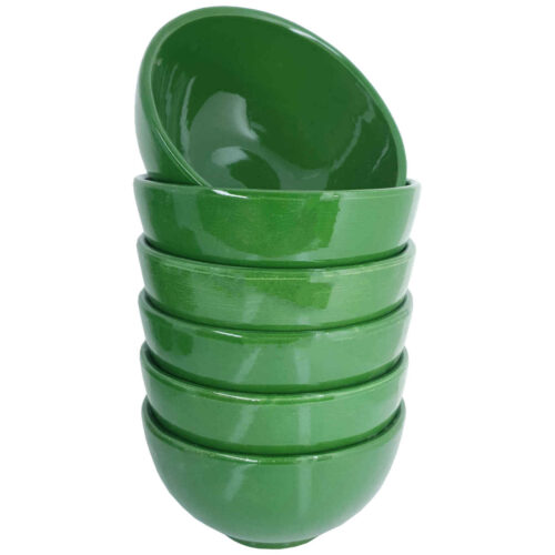 Traditional Pottery Dizi Bowl - For Abgoosht, Yogurt, Soup and Noodles (Set of 6)