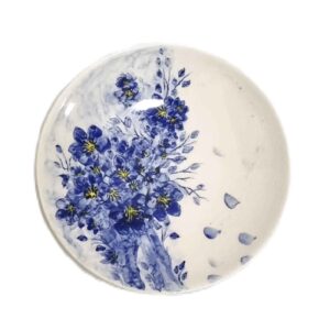 White Ceramic Dinnerware Plate – Microwave and Dishwasher Safe – Beautifully Crafted