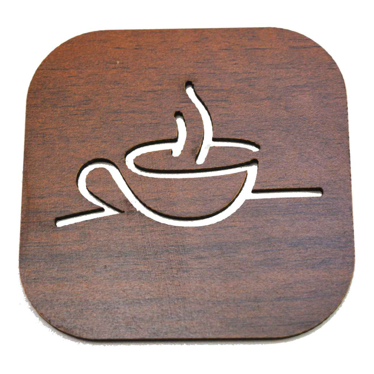 Sustainable Boho Wooden Coasters 6-Pack – Square Style for Any Occasion