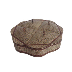 Wooden Khatam Kari Candy Bowl – A Statement Piece for Your Home