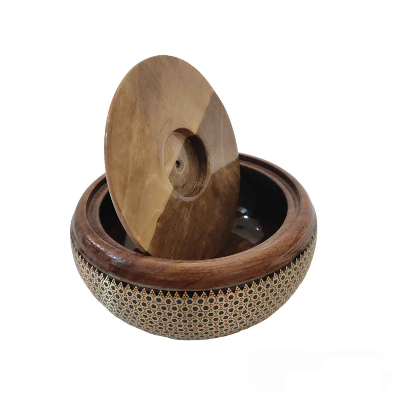 Wooden Khatam Kari Candy Bowl – An Artistic Touch for Your Tabletop