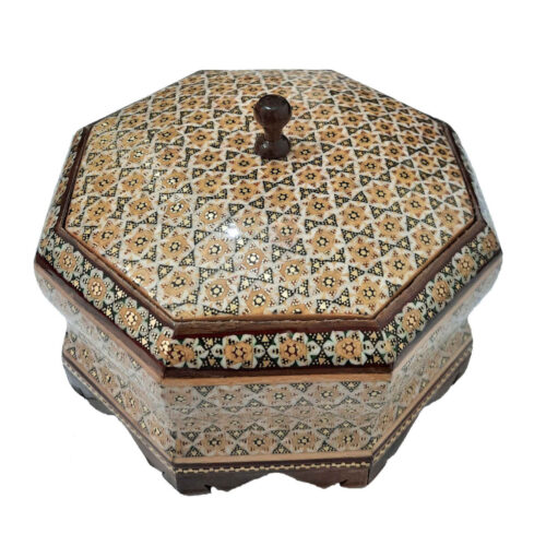 Wooden Khatam Kari Candy Bowl - for Your Tabletop decor and Festive Gatherings