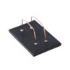 Wooden Office Desk Set with Leather Coating Pack of 5 in Black