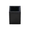 Wooden Office Desk Set with Leather Coating Pack of 5 in Black